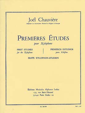 Illustration chauviere premieres etudes xylophone