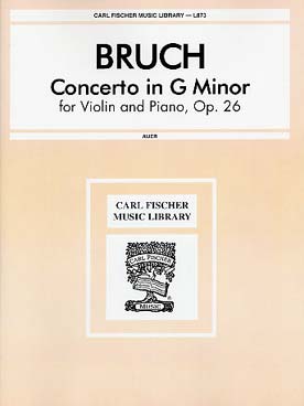 Illustration de Concerto op. 26 en sol m - éd. Carl Fischer
