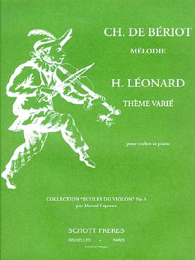 Illustration de ÉCOLES DU VIOLON (rév. M. Lejeune) - N° 3 : DE BÉRIOT Mélodie - LÉONARD Thème varié