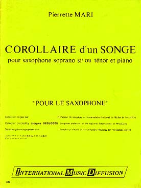 Illustration de Corollaire d'un songe (saxophone ténor)