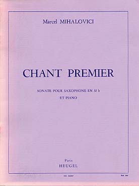 Illustration de Chant premier (saxophone ténor)