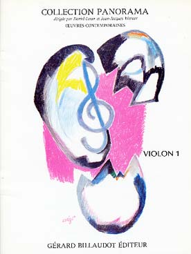 Illustration de PANORAMA (coll. d'œuvres contemporaines) - Violon 1 : œuvres de Sirli, Gabus, Cals, Castro, Hubeau