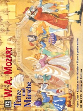 Illustration mozart danses et marches