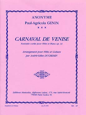 Illustration anonyme le carnaval de venise