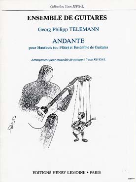 Illustration de Andante pour hautbois (ou flûte) et ensemble de guitares (tr. Rivoal)