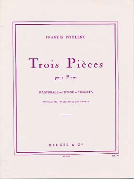 Illustration de 3 Pièces : Pastorale - Toccata - Hymne