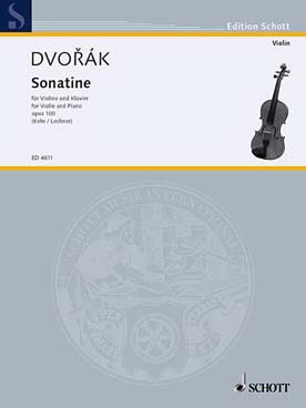 Illustration dvorak sonatine op. 100 en sol maj