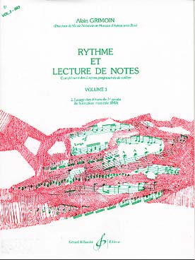 Illustration de Rythme et lecture de notes (complément des leçons progressives de solfège) - Vol. 3 : IM 3