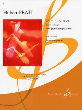 Illustration de Mini-puzzles, études techniques pour jeunes saxophonistes - Vol. 1 : 23 Mini-puzzles