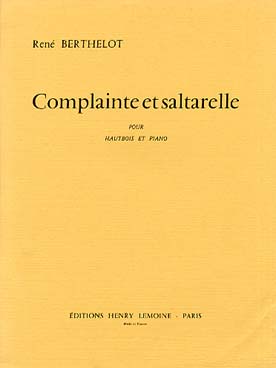 Illustration berthelot complainte et saltarelle