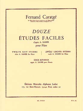 Illustration caratge 12 etudes faciles d'apres samie