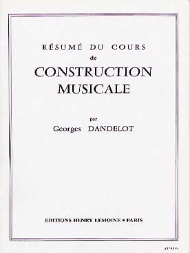 Illustration de Résumé du cours de construction musicale