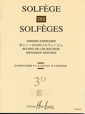 Illustration de SOLFEGE des solfèges - Vol. 3 D clé d'ut 3 s/a