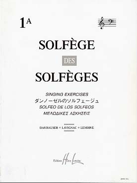 Illustration solfege des solfeges 1a 2 cles a/a