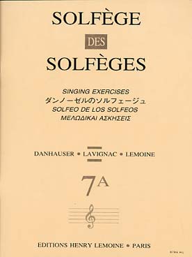 Illustration de SOLFEGE des solfèges - Vol. 7 A clé de sol 2 voix s/a