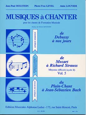 Illustration holstein musique a chanter cycle 2 vol 5