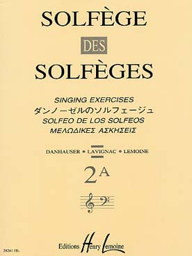 Illustration de SOLFEGE des solfèges - Vol. 2 A 2 clés s/a