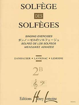 Illustration de SOLFEGE des solfèges - Vol. 2 B 2 clés s/a