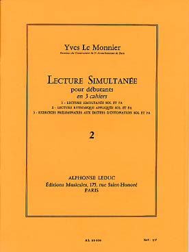 Illustration de Lecture simultanée sol et fa débutant - Vol. 2 : Lecture rythmique appliquée