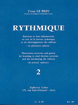 Illustration de Rythmique, exercices & jeux élémentaires Cahier 2
