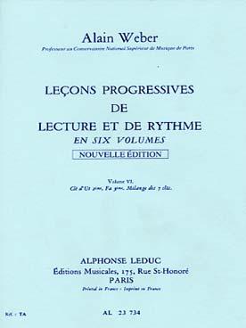 Illustration de Leçons progressives de lecture et rythme - Vol. 5 s/a