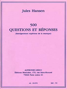 Illustration de Enseignement supérieur de la musique 500 questions et réponses