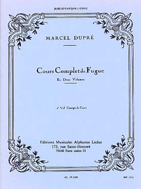 Illustration de Cours complet de fugue - Vol. 2 : Corrigé du cours