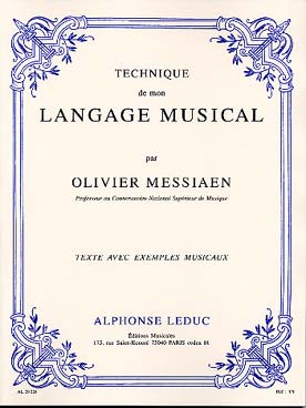 Illustration de Technique de mon langage musical - Vol. 1 : Textes
