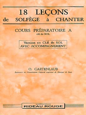 Illustration de Solfèges à chanter 18 Leçons Préparatoire A clé de sol a/a