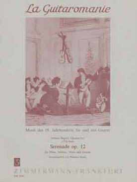 Illustration de Sérénade op. 12 pour flûte, violon, alto et guitare