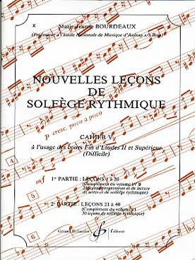 Illustration de Nouvelles leçons de solfège rythmique - Vol. 5 : Fin d'Études 2/Supérieur