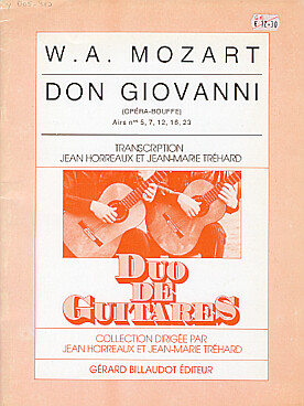 Illustration de Don Giovanni, airs N° 5, 7, 12, 16 et 23 (tr. Horreaux/Tréhard)