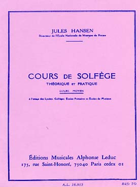 Illustration de Cours de solfège théorique et pratique Cours moyen