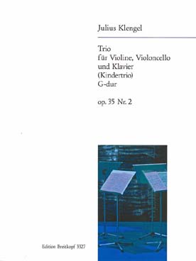 Illustration de Trio op. 35/2 en sol M pour flûte, violoncelle et clavecin (Kindertrio)