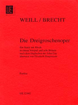 Illustration de L'opéra de 4 sous (PH 400), texte en allemand