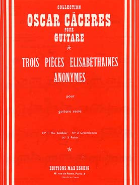 Illustration de 3 Pièces élizabéthaines (tr. Cáceres) : The Cobbler - Greensleeves - Robin