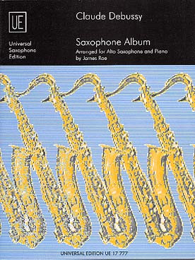 Illustration debussy album pour saxophone et piano