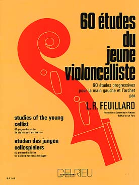 Illustration feuillard 60 etudes jeune violoncelliste
