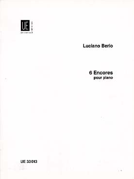 Illustration de 6 Encores : Brin, Leaf, Wasserklavier, Erdenklavier, Luftklavier, Feuerklavier