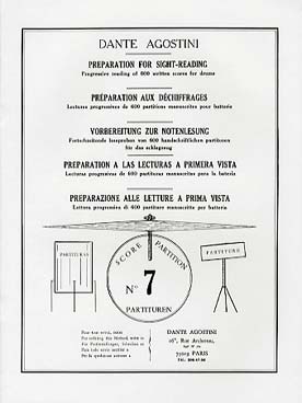 Illustration de Préparation au déchiffrage : étude de 600 partitions de batterie - Vol. 7