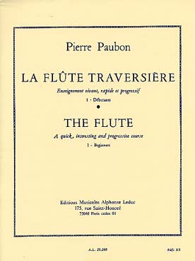 Illustration de La Flûte traversière : enseignement vivant, rapide et progressif - Vol. 1