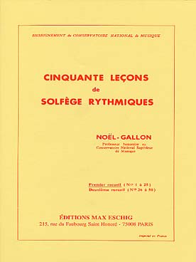Illustration gallon (n) 50 lecons solf. rythm. vol 1