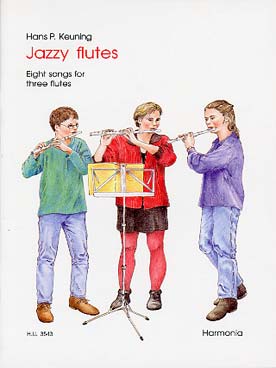 Illustration keuning jazzy flutes pour 3 flutes