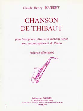 Illustration de Chanson de Thibaut (saxophone ténor)