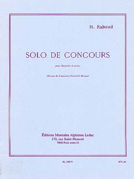 Illustration rabaud solo de concours op. 10