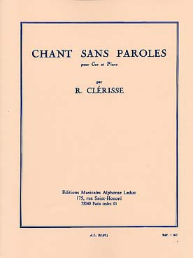 Illustration de Chant sans paroles