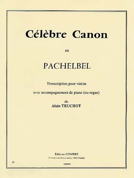 Illustration pachelbel celebre canon (tr. violon/pno)