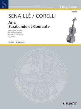 Illustration de ÉCOLES DU VIOLON (rév. M. Lejeune) - N° 6 : SENAILLÉ Aria - CORELLI Sarabande