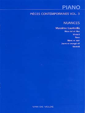 Illustration de PIÈCES CONTEMPORAINES - Vol. 3 : Lauricella "Nuances"