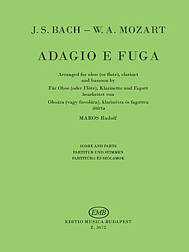 Illustration de Adagio et fugue pour hautbois,  clarinette et basson